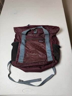 Vintage Patagonia Lightweight Travel Tote Pack 22L Ikat Purple FA12 Backpack Bag